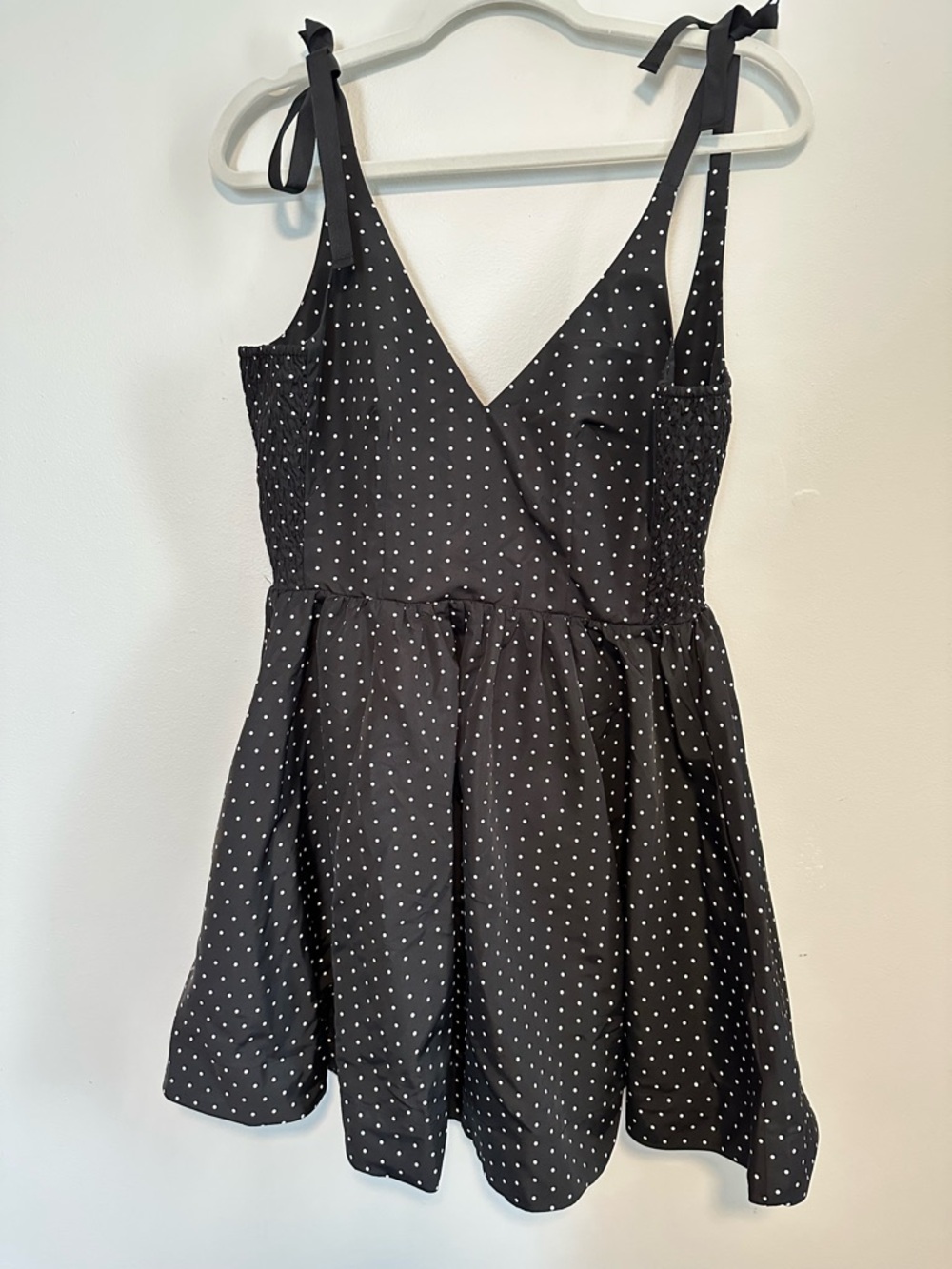 Old Navy Black Polka Dot Mini Dress